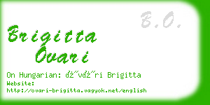 brigitta ovari business card